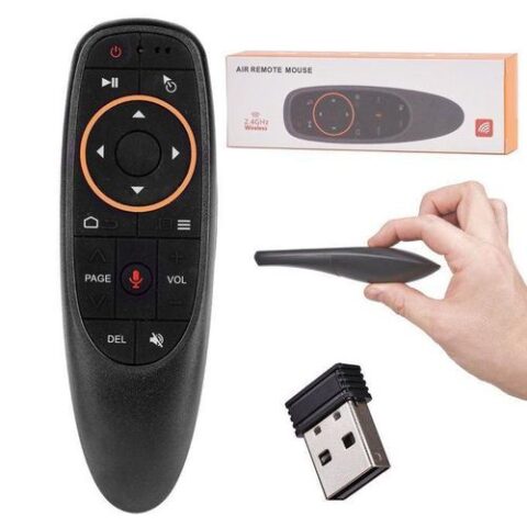 Télécommande Air Mouse sans fil 2,4 GHz avec micro