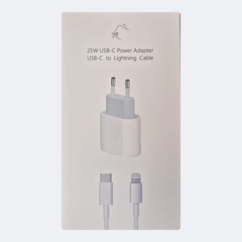 Chargeur USB-C 25 W + câble USB-C vers Lightning