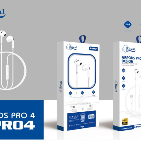 Écouteurs filaires USB-C Royal R-PRO4
