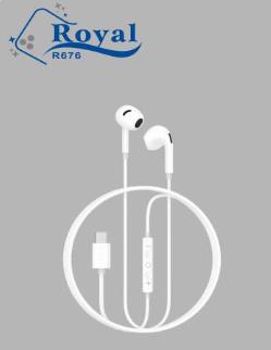 Écouteurs filaires USB-C Royal R-PRO4 – Image 2