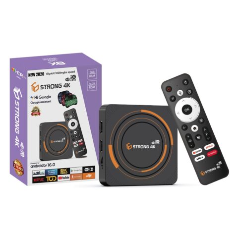 Strong 4K — Box TV Android 16, Wi-Fi 6, 2 Go / 16 Go