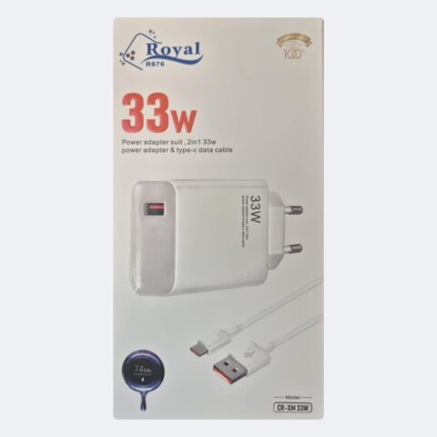 Chargeur 33 W + câble USB-C Royal CR-XM 33W