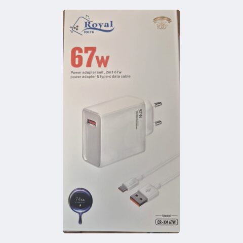 Chargeur 67 W + câble USB-C Royal CR-XM 67W